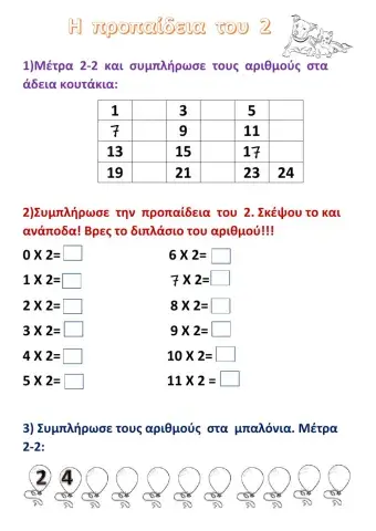 Προπαίδεια του 2