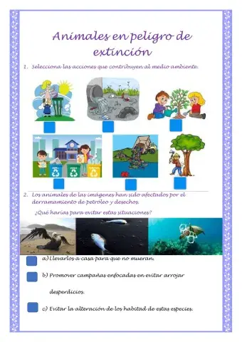 Animales en peligro de extinción