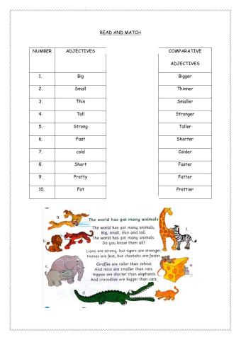 Get smarts 3 (comparative adjectives)