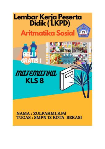 Lkpd aritmatika sosial