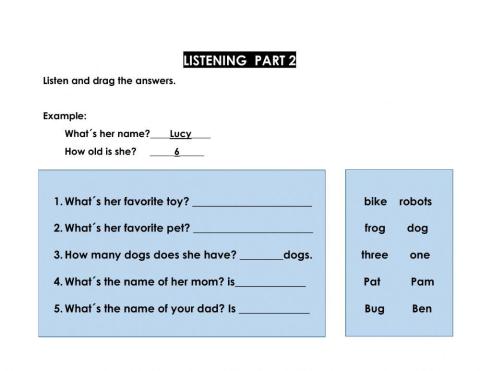 Listening Starters Part 2- Practice