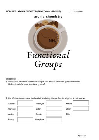 ORGANIC FUNCTIONAL GROUPS (continuation)