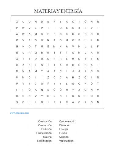 La materia y la energía