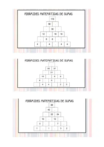 Pirámides numéricas