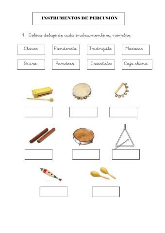 Instrumentos de percusión