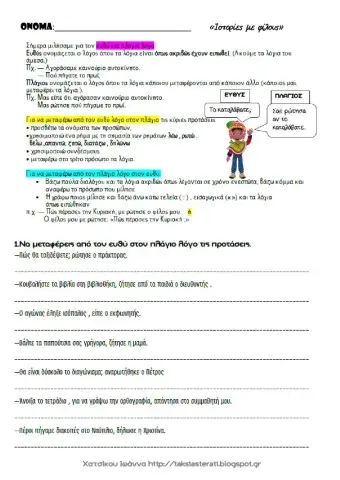 Ευθύς και πλάγιος λόγος