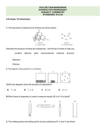 CCT Questions in Chemistry