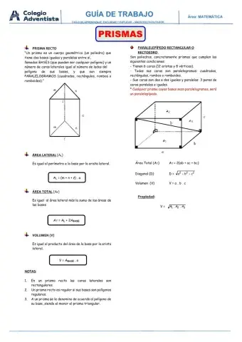 Volumen de prismas y piramides