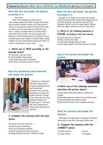 8th Grade Unit 1-2-3- Test