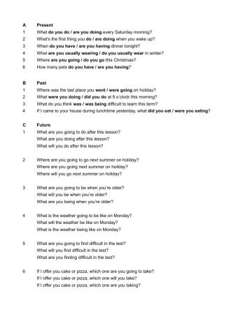 J3 December Revision Questions 1