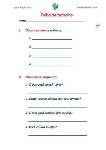 Presente do indicativo -ir