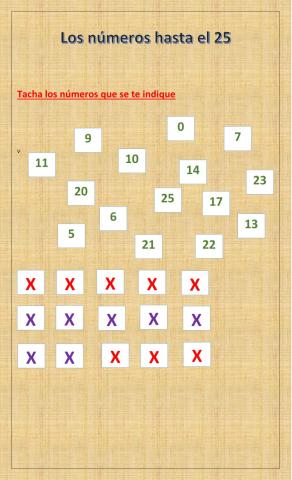 Restas y los números