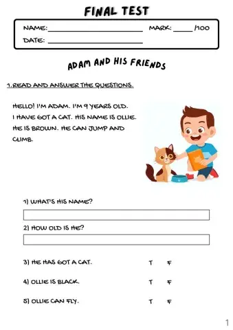 FINAL TEST 2 CHILDREN