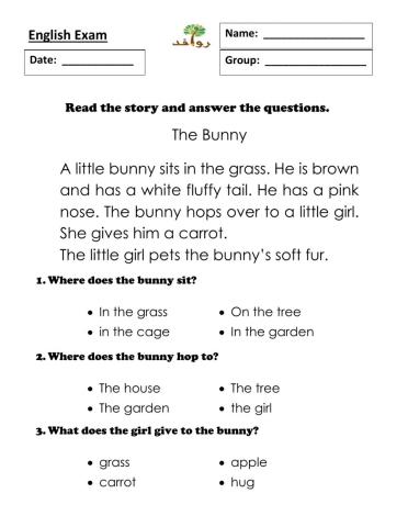 Comprehension - Version 1