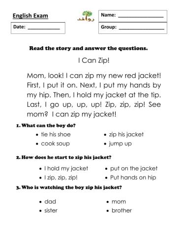 Comprehension - Version 2