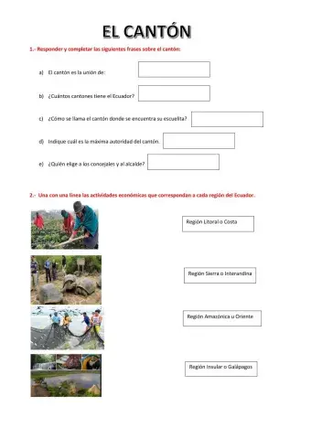 El canton y actividades economicas