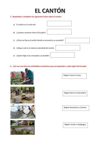 El canton y actividades economicas