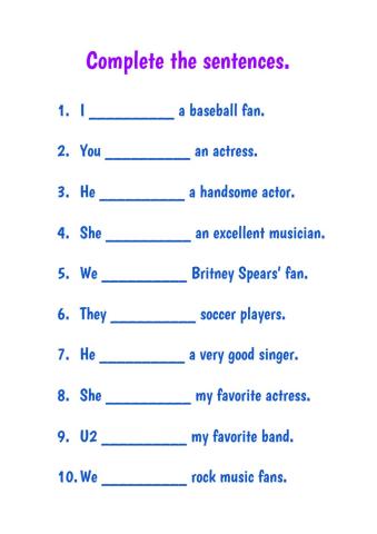 C1 U3 LA,  Verb to be, Conversation