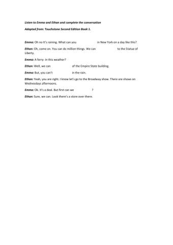 Listening comprehension