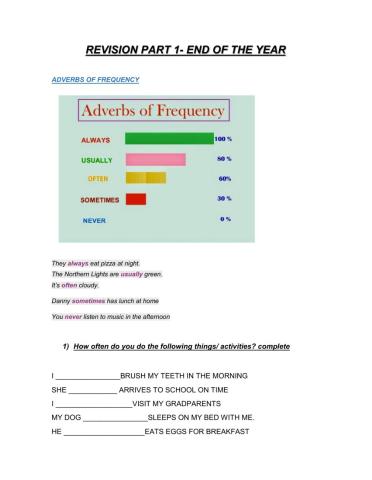 Revision 1- end of the year