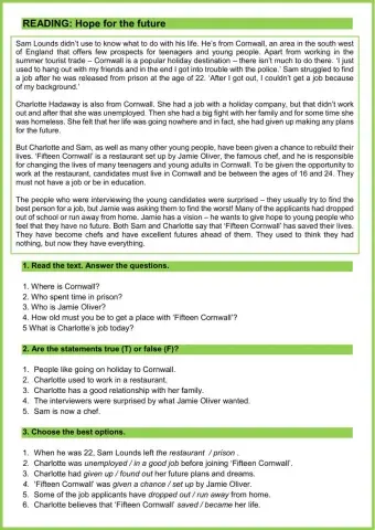 Listening and reading B1