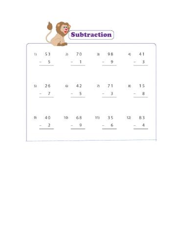 2-1 Subtraction with Regrouping