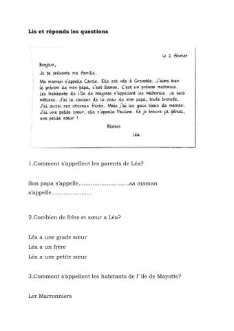 Compehension des ecrits