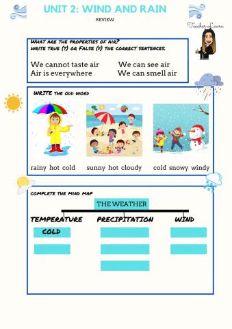 Unit 2: rain and wind