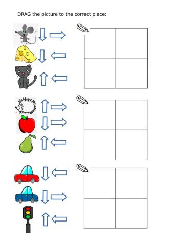 UP DOWN RIGHT LEFT directions