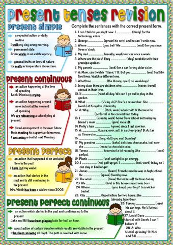 Present tenses revision