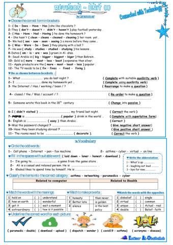 MG3 Uint 1 Revision