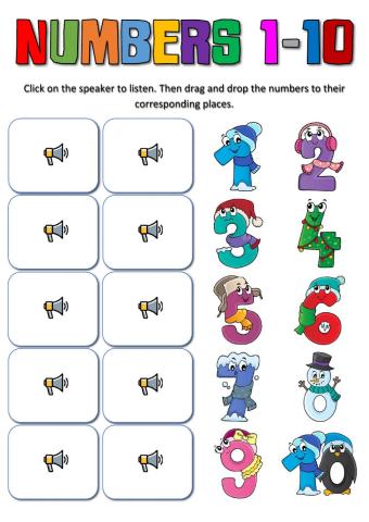 Revision: numbers 1-10, school objects, toys