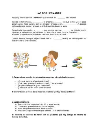 Fichas castellano comprensión lectora
