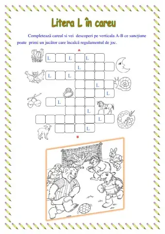 Litera  l  în careu