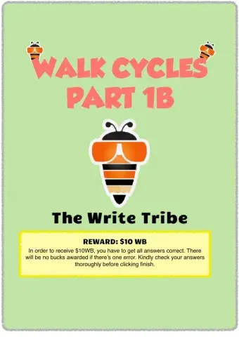Walk Cycles workbook P1 Part B