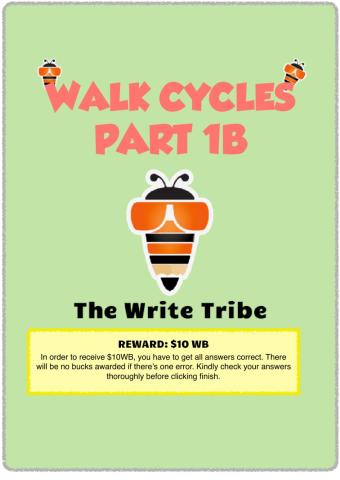 Walk Cycles workbook P1 Part B