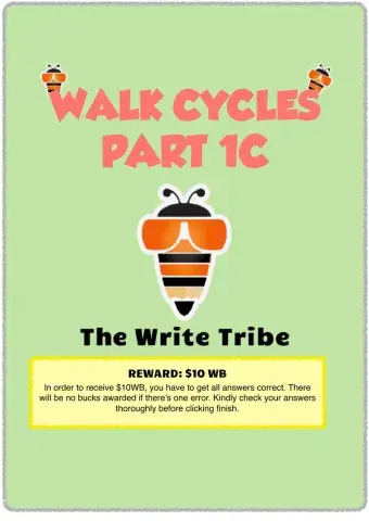 Walk Cycles workbook P1 Part C