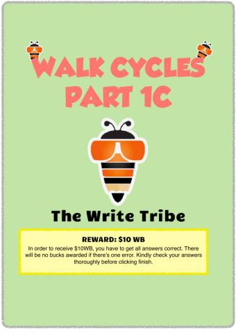 Walk Cycles workbook P1 Part C