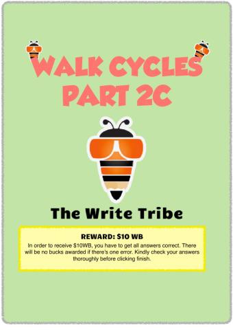 Walk Cycles workbook P2 Part C
