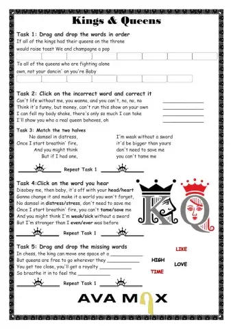 Song: Kings and Queens