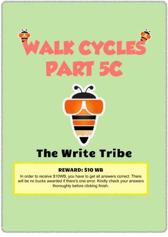 Walk Cycles workbook P5-6 Part C