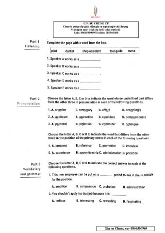 Lớp 12 - Kiểm tra 15 phút Unit 8,9,10