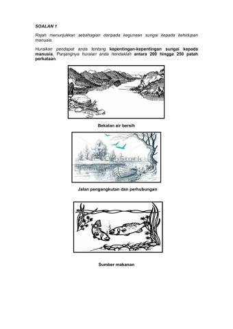 Karangan :kepentingan sungai