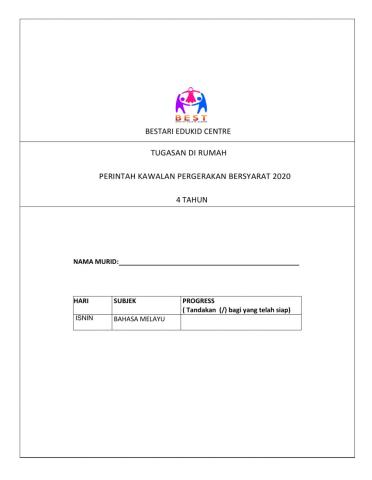 Tugasan pkpb bm (4tahun) 07.11.2020