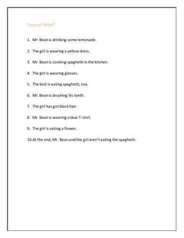 Mr. Bean - Comprehension activity