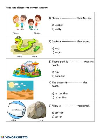 Comparative adjective