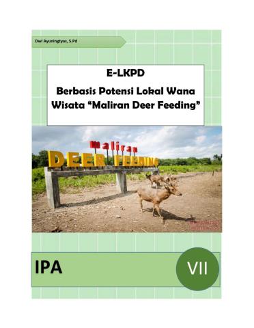 E-LKPD Berbasis Potensi Lokal Wana Wisata -Maliran Deer Feeding-