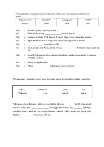 Kata Tanya dan Kata Hubung