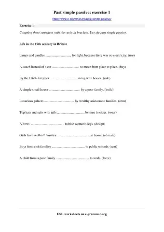 Passive Voice in Past Tense