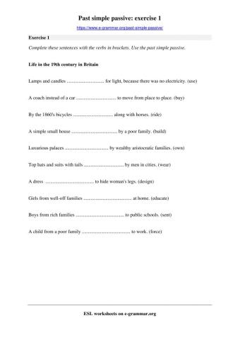 Passive Voice in Past Tense